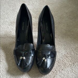 Nine West Black Patent Leather Loafers